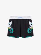 MANTO hybrid fightshorts dove - black